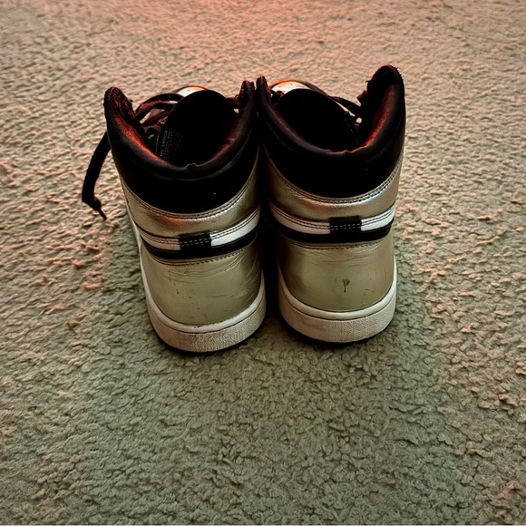 Nike Air Jordan 1 Silver Toe 9.5w READ DESCRIPTION! - Picture 5 of 5